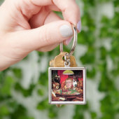 De Dogs die pokerschilderfunctie spelen. Sleutelha Sleutelhanger (Hand)