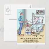 De dokken installeren enkel het hart briefkaart (Voorkant / Achterkant)