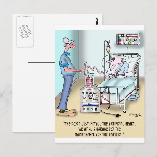 De dokken installeren enkel het hart briefkaart (Voorkant / Achterkant)