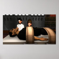 De dokter, de monster en Fritz - groot Poster