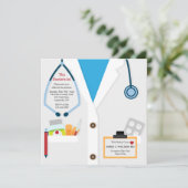 De dokter is in Afstuderen Kaart (Staand voorkant)