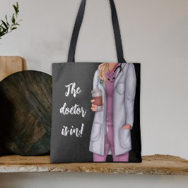 De dokter is in het Vrouw Doctor Shoulder Tote Bag
