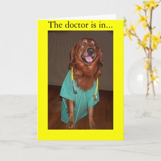 De dokter is in... kaart (Gele Bloem)