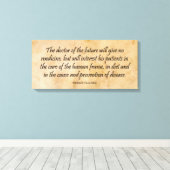 De dokter van de toekomst canvas afdruk (Insitu (Houten vloer))