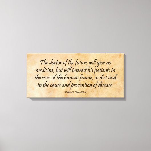 De dokter van de toekomst canvas afdruk (Voorkant)