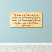 De dokter van de toekomst canvas afdruk (Insitu (Houten vloer))