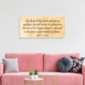 De dokter van de toekomst canvas afdruk (Insitu (Woonkamer))