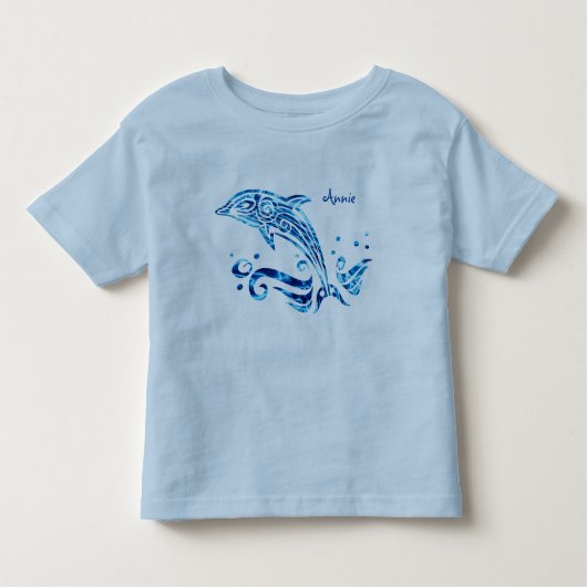 De dolfijn is mijn vriendenblauwe Zee waterzeegang Kinder Shirts (Voorkant)