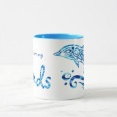 De dolfijn is mijn vriendenblauwe Zee waterzeegang Mok (Midden)