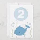 De dolfijn onder het Baby van de Verjaardag van Kaart (Voorkant)