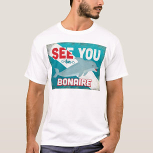 De Dolfijn van Bonaire - Retro Vintage Reis T-shirt