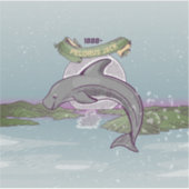 De dolfijn van Pelorus Jack Risso Sticker (Voorkant)