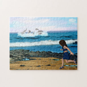 De Dolfijnen bekijken Legpuzzel