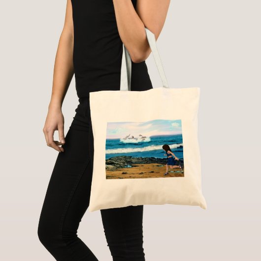 De Dolfijnen bekijken Tote Bag (Voorkant (product))