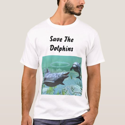 de dolfijnen redden t-shirt (Voorkant)