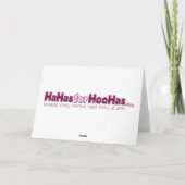 De dolkomische Kerstkaart van de Kerstman Feestdagen Kaart (Achterkant)