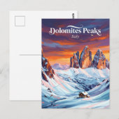 De Dolomieten Italië Briefkaart (Voorkant / Achterkant)