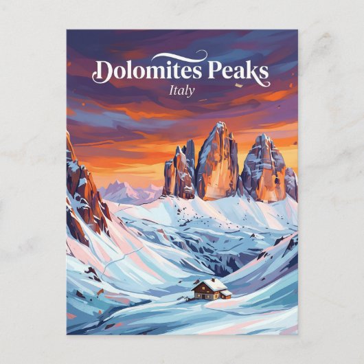 De Dolomieten Italië Briefkaart (Voorkant)