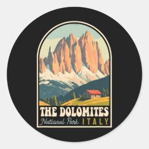 De Dolomieten Italië Skien Wandelen Fietsen Klimme Ronde Sticker