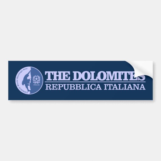 De Dolomieten (klimmen) Bumpersticker (Voorkant)