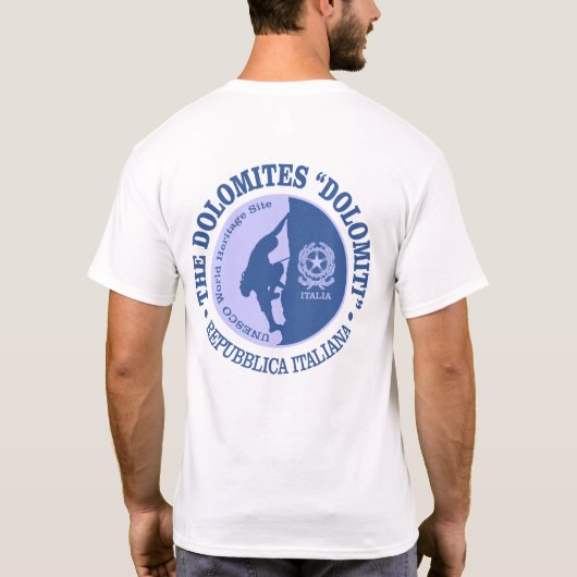 De Dolomieten (klimmen) T-shirt (Achterkant)