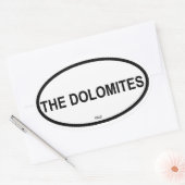 DE DOLOMIETEN OVALE STICKER (Envelop)