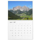 De Dolomiet's, Italië Kalender (Mar 2027)