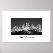 De Dolomites van Italië Poster (Voorkant)
