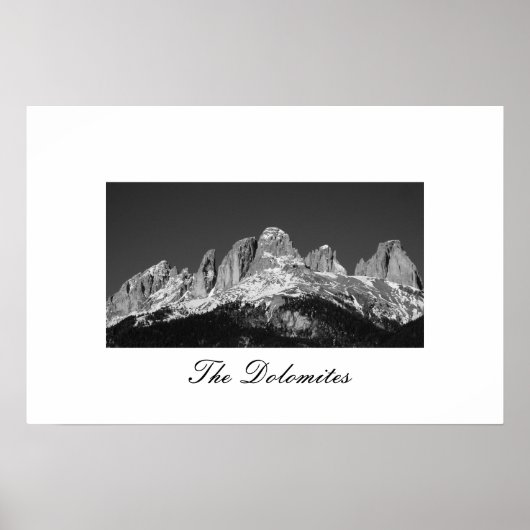 De Dolomites van Italië Poster (Voorkant)