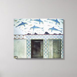 De Dolphin Frescoes in de Bathroom van de Koningin Canvas Afdruk