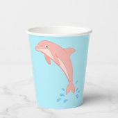 De Dolphin Paper Cup Papieren Bekers (Achterkant)