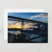 De Dom Luís I brug Briefkaart (Voorkant / Achterkant)