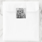 De dominee Dr. Shaw Preaching Vierkante Sticker (Tas)