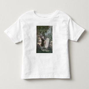 De dominee John Wesley bezoekt het graf van zijn m Kinder Shirts