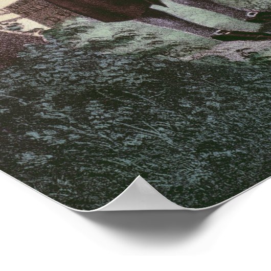 De dominee John Wesley bezoekt het graf van zijn m Poster (Hoek)