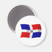 De Dominicaanse Republiek Vlag Magneet (Voorkant / Achterkant)