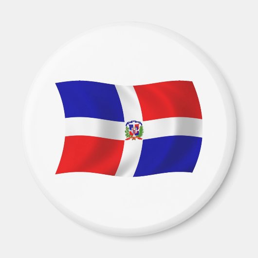 De Dominicaanse Republiek Vlag Magneet (Voorkant)