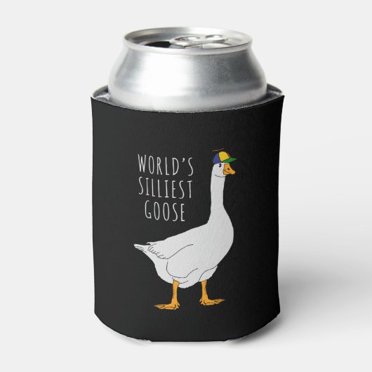 De domste gans ter wereld blikjeskoeler (Blikje Voorkant)