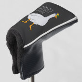 De domste gans ter wereld golfheadcover (3/4 voorkant)