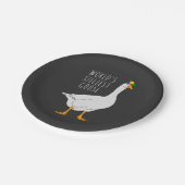 De domste gans ter wereld papieren bordje (Gekanteld)