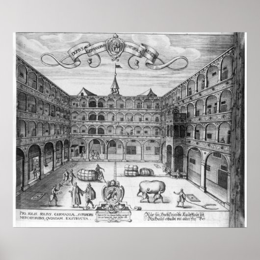 De Domus Germanorum in Venetië, 1616 Poster (Voorkant)