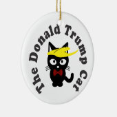 De Donald Trump Cat Toupee Humor Keramisch Ornament (Rechts)
