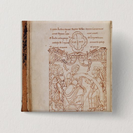 De donatie aan Gonnor Vierkante Button 5,1 Cm (Voorkant)