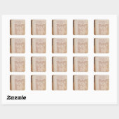 De donatie aan Gonnor Vierkante Sticker (Vel)