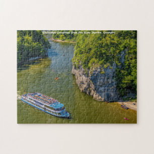 De Donau Duitsland. Jigzaag Puzzle Legpuzzel