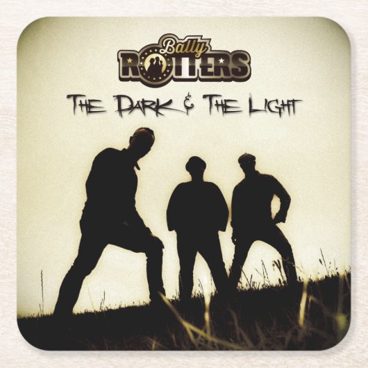 De donker en het licht - Beer Mats Kartonnen Onderzetters (Voorkant)