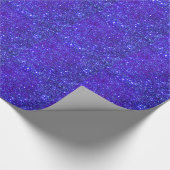 De donkerblauwe Fonkeling schittert de Ster van Cadeaupapier (Hoek)