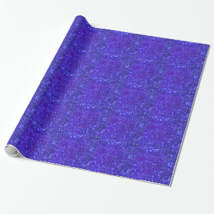 De donkerblauwe Fonkeling schittert de Ster van Cadeaupapier