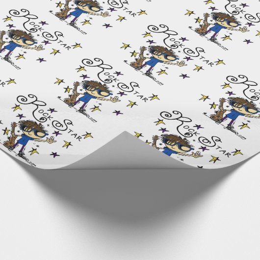 De donkerbruine Ster van de Rots Cadeaupapier (Hoek)