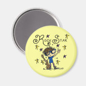 De donkerbruine Ster van de Rots Magneet (Voorkant / Achterkant)